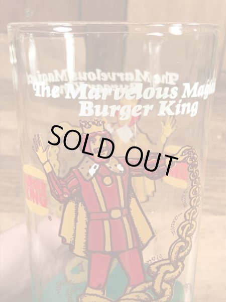 バーガーキングの王様が描かれた70年代ビンテージグラス