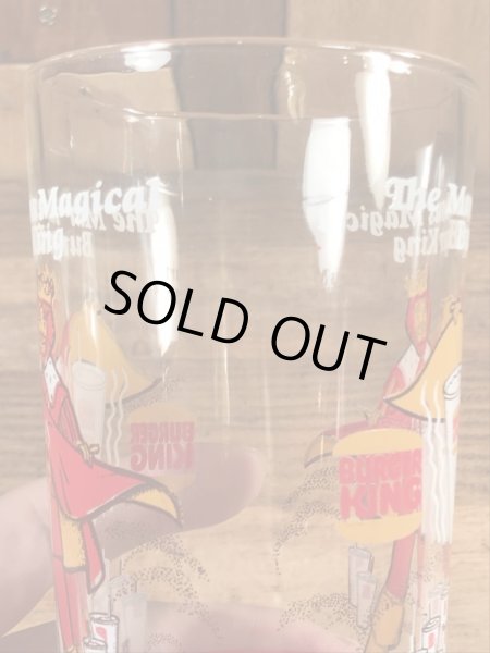 バーガーキングの王様が描かれた70年代ビンテージグラス