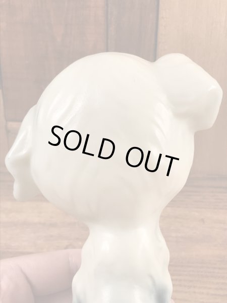 ビッグアイズのサッドドッグの60年代ビンテージ置物