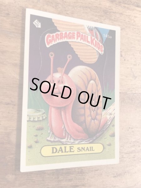 トップス社製のガーベッジペイルキッズの80年代ビンテージステッカーカード