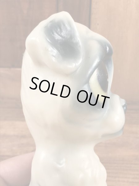 ビッグアイズのサッドドッグの60年代ビンテージ置物