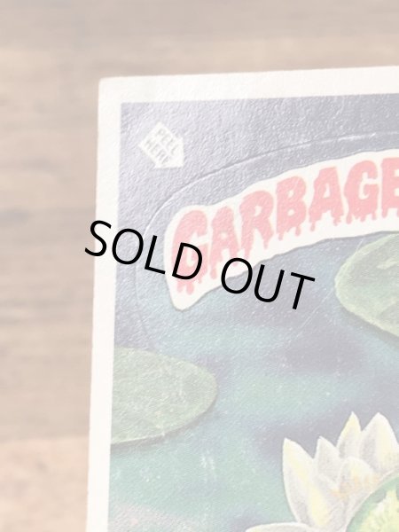 トップス社製のガーベッジペイルキッズの80年代ビンテージステッカーカード