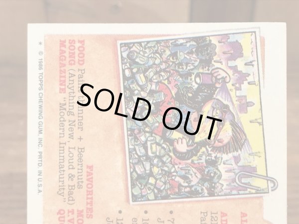 Topps社製のガーベッジペイルキッズの80’sヴィンテージカードシール