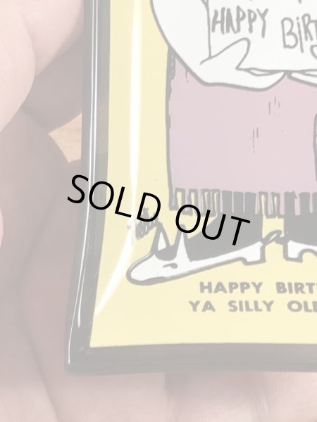 Houze Art社製のメッセージが描かれたガラス製の60’sヴィンテージアシュトレイ