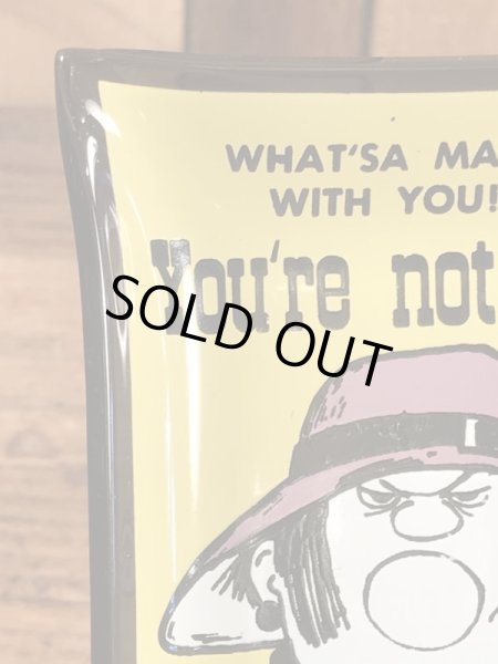 Houze Art社製のメッセージが描かれたガラス製の60’sヴィンテージアシュトレイ