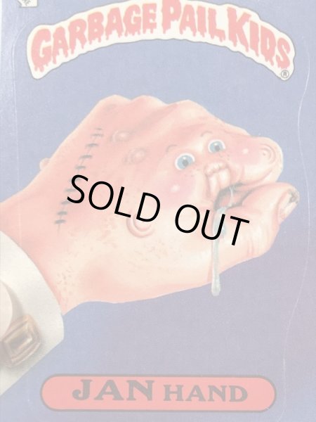 トップス社製のガーベッジペイルキッズの80年代ビンテージステッカーカード