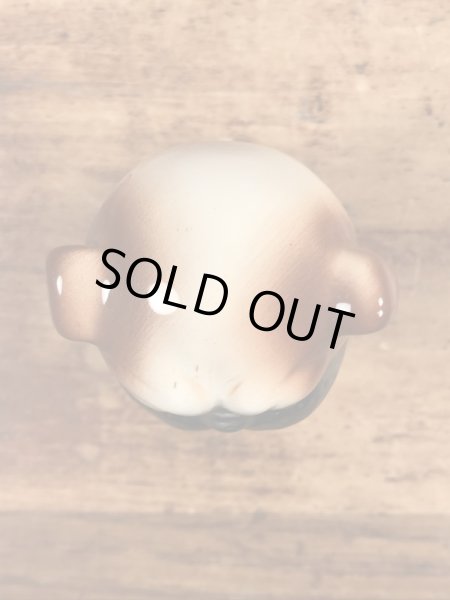 陶器製のブルドッグの50〜60年代ビンテージボビングヘッドドール