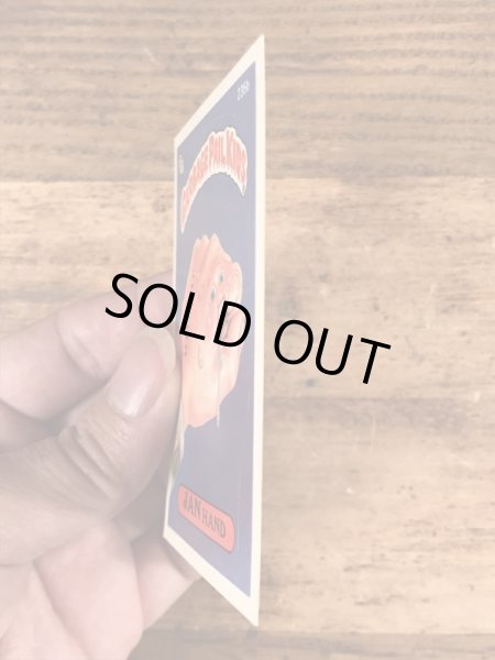 トップス社製のガーベッジペイルキッズの80年代ビンテージステッカーカード