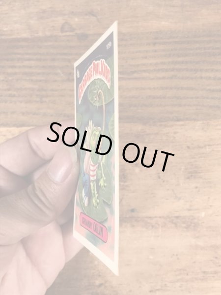 トップス社製のガーベッジペイルキッズの80年代ビンテージステッカーカード