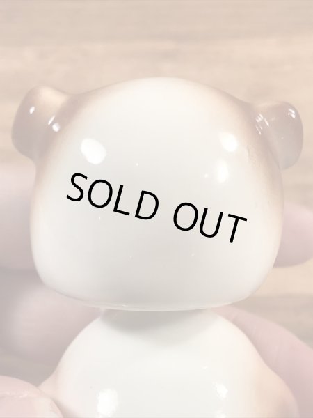 陶器製のブルドッグの50〜60年代ビンテージボビングヘッドドール