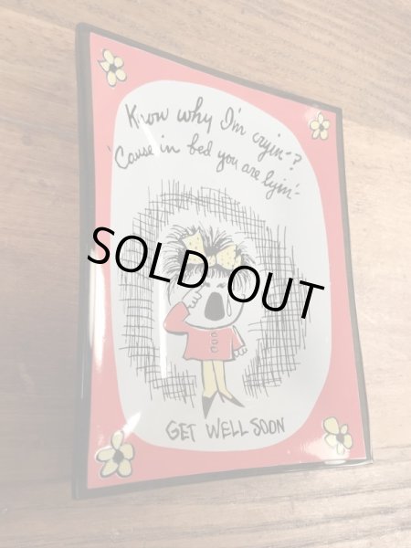 Houze Art社製のメッセージが描かれた60年代ビンテージ灰皿