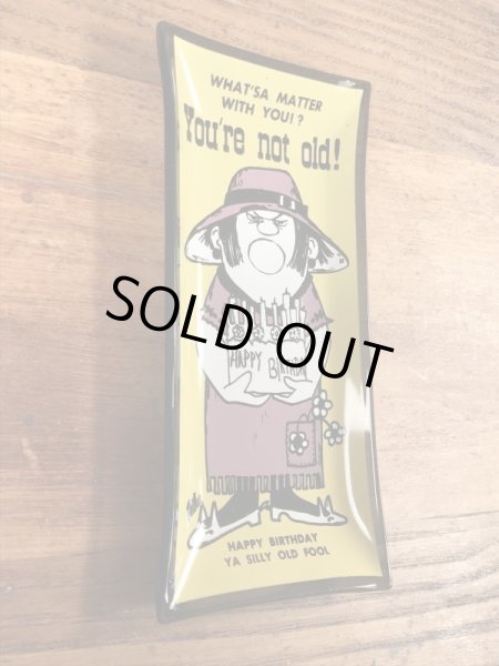 Houze Art社製のメッセージが描かれた60年代ビンテージ灰皿