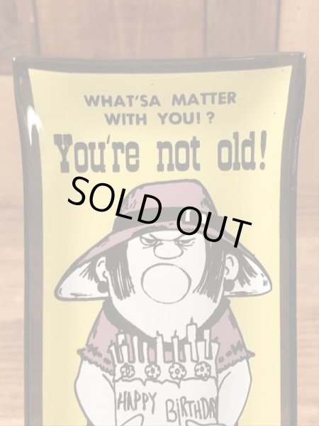 Houze Art社製のメッセージが描かれた60年代ビンテージ灰皿