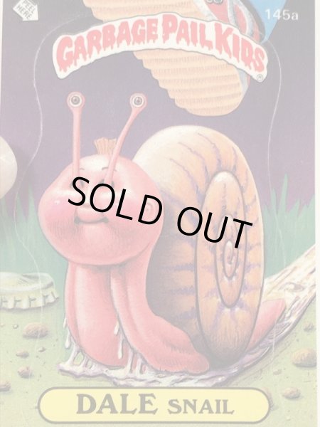 トップス社製のガーベッジペイルキッズの80年代ビンテージステッカーカード