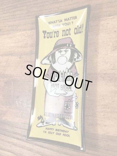 Houze Art社製のメッセージが描かれたガラス製の60’sヴィンテージアシュトレイ