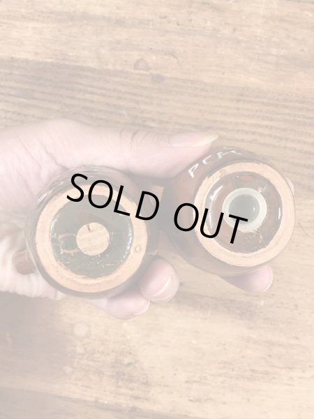 Little Brown Jugのセラミック製の50〜60’sヴィンテージソルト＆ペッパー