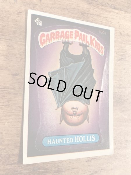 トップス社製のガーベッジペイルキッズの80年代ビンテージステッカーカード