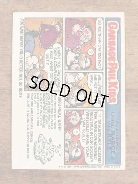 Topps社製のガーベッジペイルキッズの80’sヴィンテージカードシール
