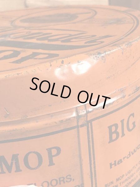 Big Wonderのオイルモップが入っていた20〜30年代ビンテージブリキ缶