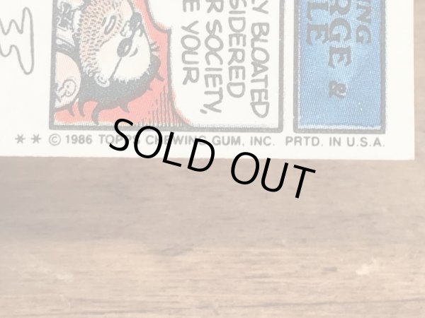 Topps社製のガーベッジペイルキッズの80’sヴィンテージカードシール