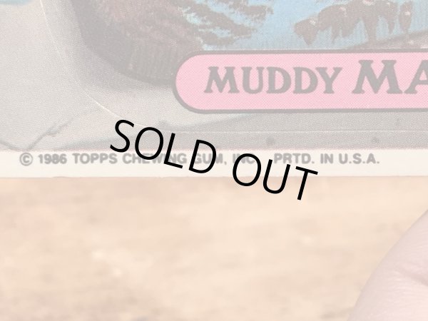 トップス社製のガーベッジペイルキッズの80年代ビンテージステッカーカード