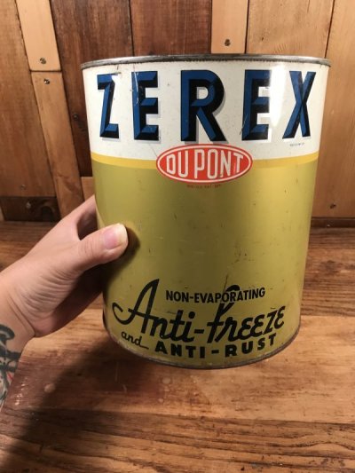 画像3: “Zerex” Du Pont Anti-Freeze Tin Can　ゼレックス　ビンテージ　ブリキ缶　デュポン　40年代