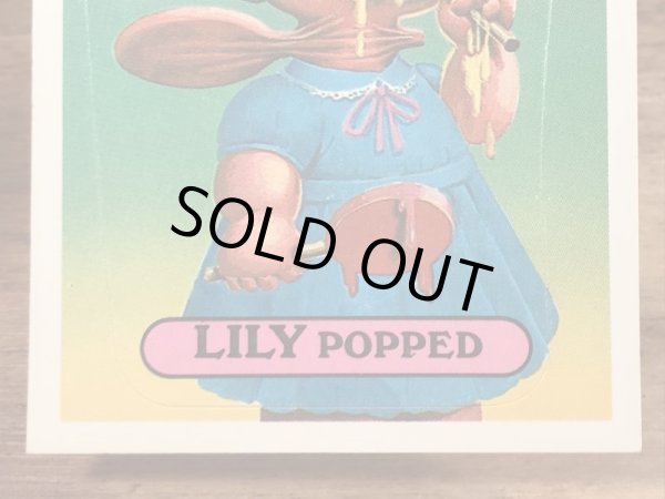 Topps社製のガーベッジペイルキッズの80’sヴィンテージカードシール