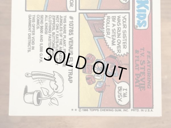Topps社製のガーベッジペイルキッズの80’sヴィンテージカードシール