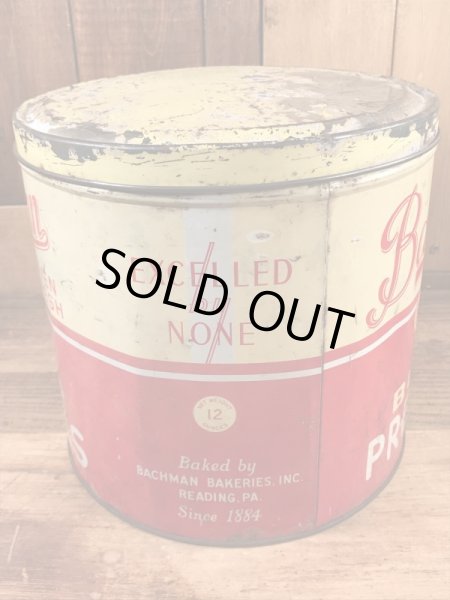 Bachmanのプレッツェルが入っていた50’sヴィンテージTin缶