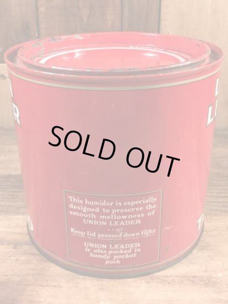 Union Leaderのタバコが入っていた50’sヴィンテージTin缶