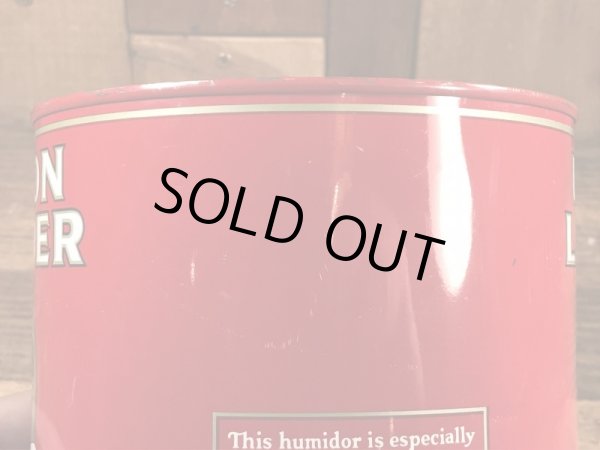 Union Leaderのタバコが入っていた50年代ビンテージブリキ缶