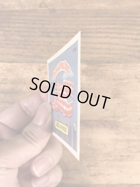 トップス社製のガーベッジペイルキッズの80年代ビンテージステッカーカード