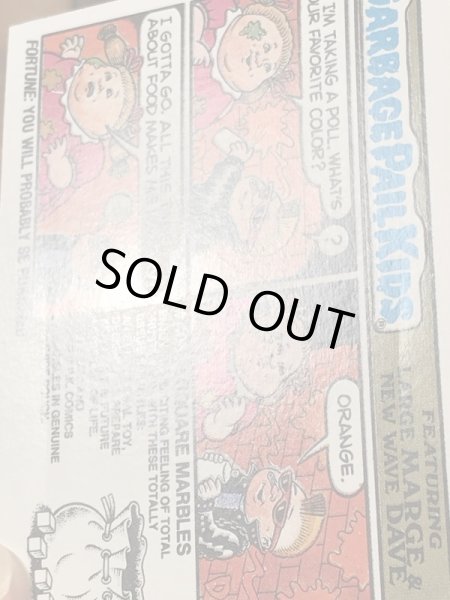 Topps社製のガーベッジペイルキッズの80’sヴィンテージカードシール