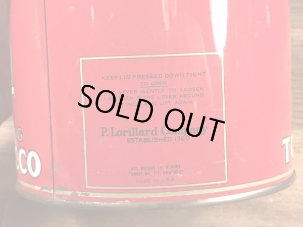 Union Leaderのタバコが入っていた50’sヴィンテージTin缶