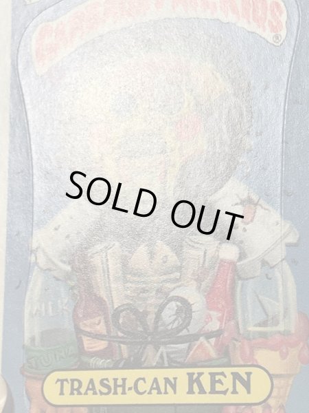 トップス社製のガーベッジペイルキッズの80年代ビンテージステッカーカード