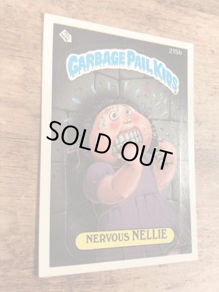 トップス社製のガーベッジペイルキッズの80年代ビンテージステッカーカード