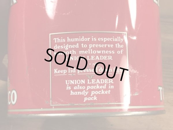 Union Leaderのタバコが入っていた50’sヴィンテージTin缶