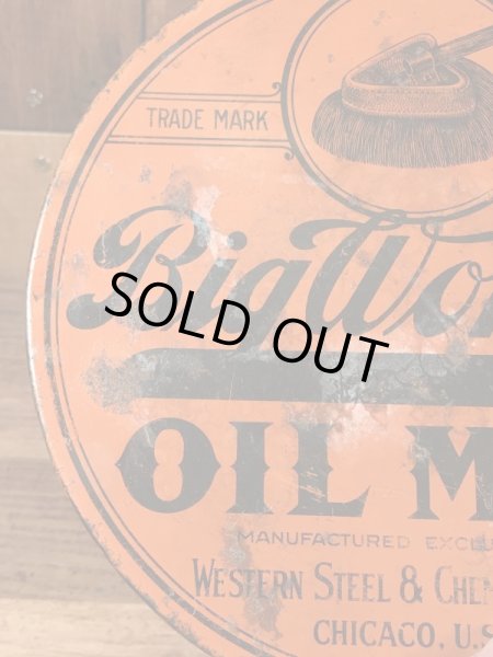 Big Wonderのオイルモップが入っていた20〜30’sヴィンテージTin缶