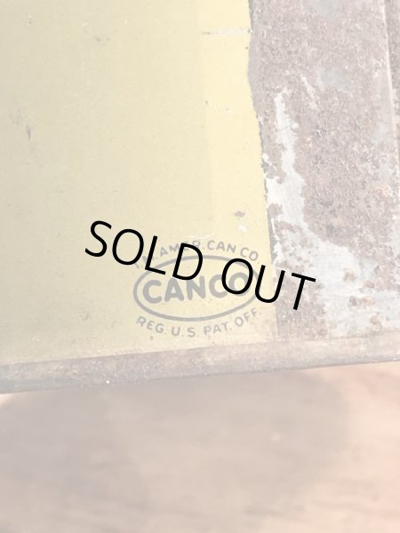 Zerex Du Pontの不凍液の40年代ビンテージブリキ缶