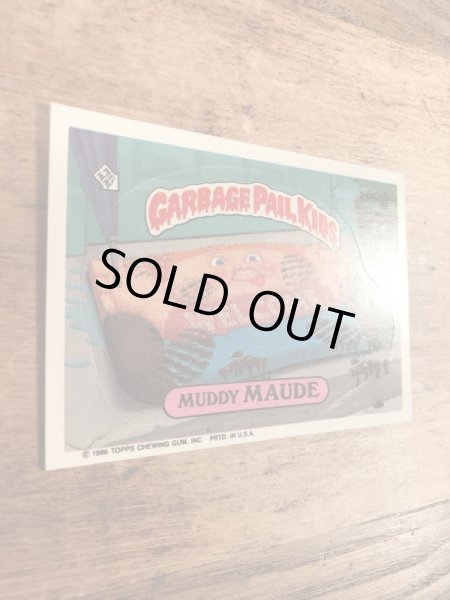 トップス社製のガーベッジペイルキッズの80年代ビンテージステッカーカード