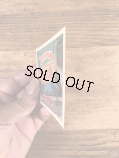 トップス社製のガーベッジペイルキッズの80年代ビンテージステッカーカード