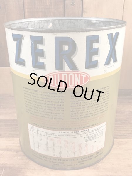Zerex Du Pontの防錆剤の40’sヴィンテージTin缶