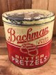 Bachmanのプレッツェルが入っていた50年代ビンテージブリキ缶