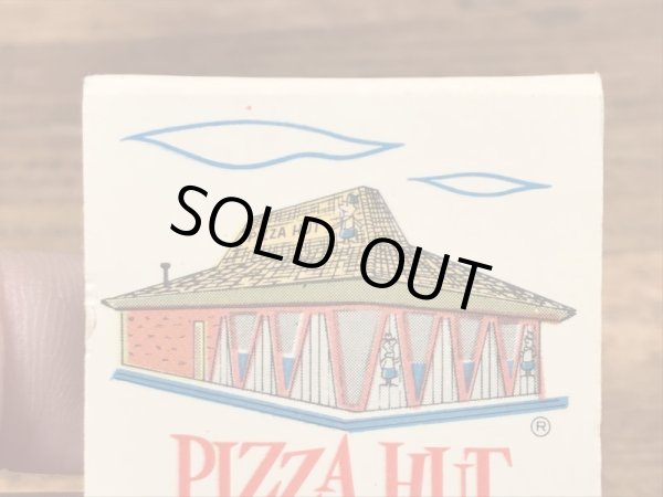 アドバタイジングキャラクターのPizza Hutの70’sヴィンテージブックマッチ