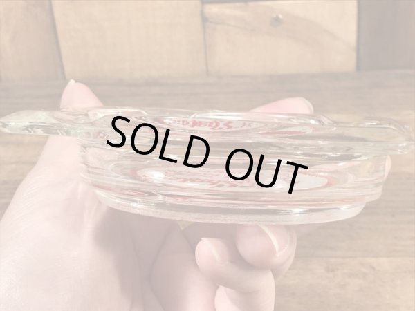 シェイキーズピザのガラス製の70年代ビンテージ灰皿