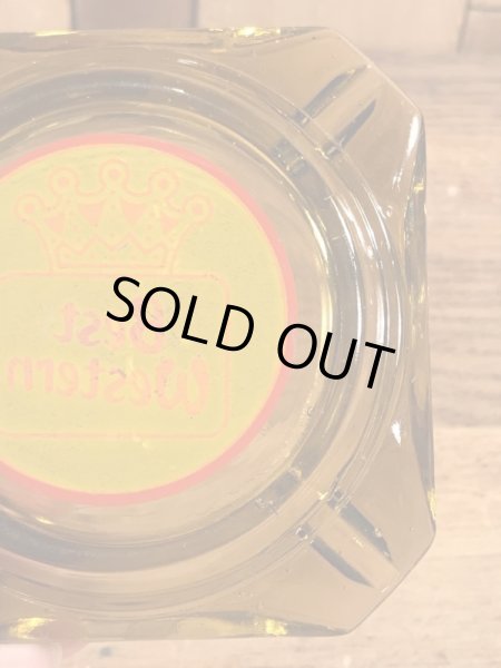 Best Western Motelのアンバーグラスの70’sヴィンテージアシュトレイ