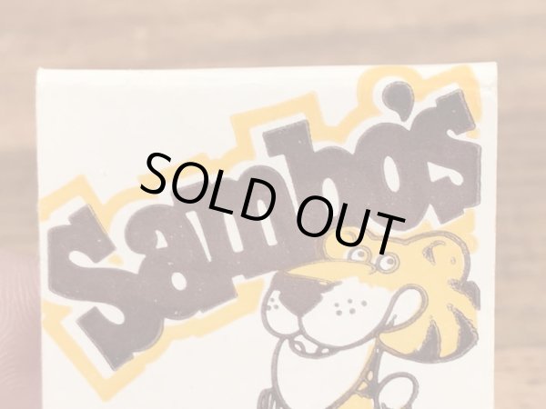 アドバタイジングキャラクターのSambo'sの70’sヴィンテージブックマッチ