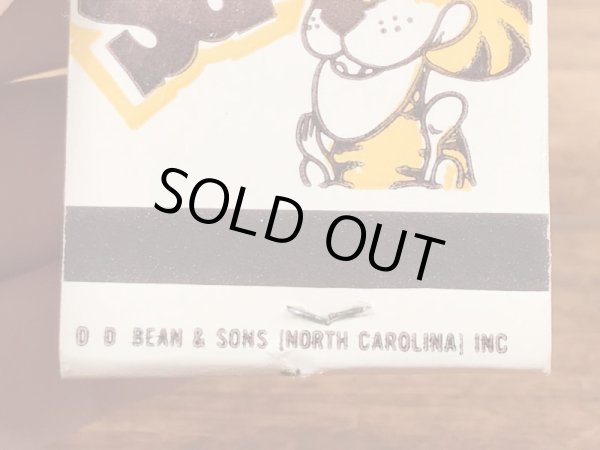 企業キャラクターのサンボタイガーの70年代ビンテージマッチブック