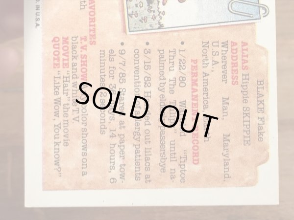 Topps社製のガーベッジペイルキッズの80’sヴィンテージカードシール