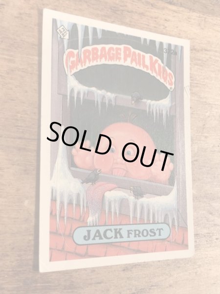 トップス社製のガーベッジペイルキッズの80年代ビンテージステッカーカード